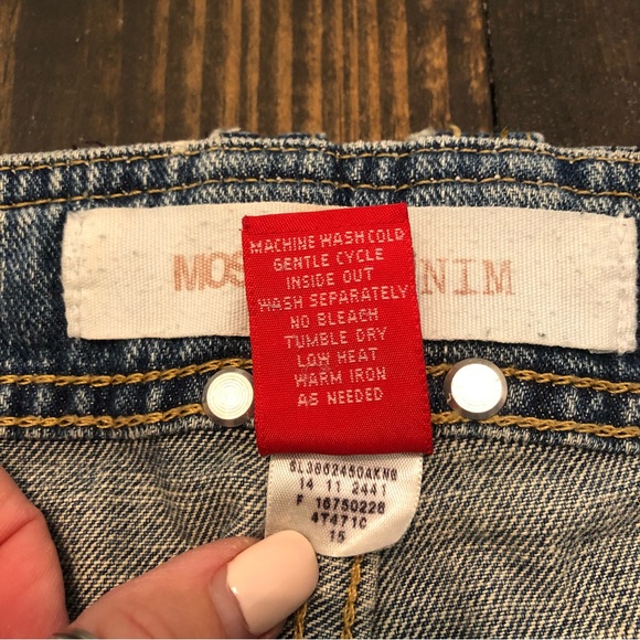 Mossimo Flare Hippiecore Boho Festival Jeans Plus Size Ridged 100% Cotton - Picture 10 of 11